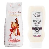 Кофе в зернах и соус с трюфелем